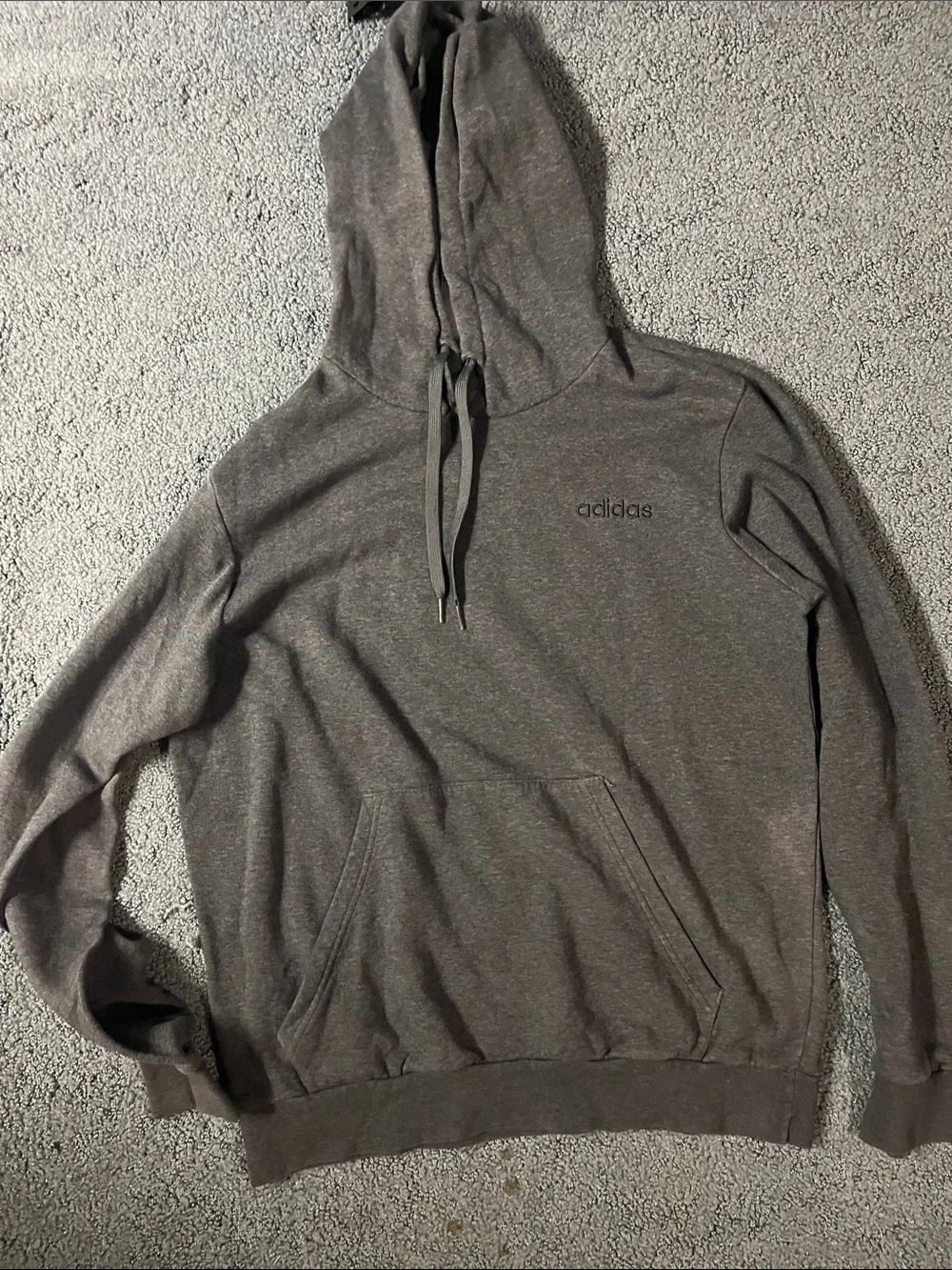 adidas Charcoal Gray Pullover Hoodie